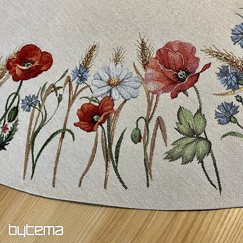 Gobelínový obrus okrúhly POLNÉ KVETY