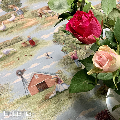 Gobelínový obrus a šál VONKAJŠÍ