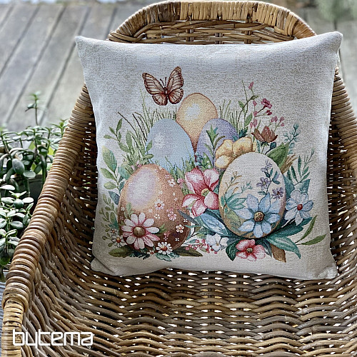 Veľkonočný dekoračný povlak VAJCIA V TRÁVE