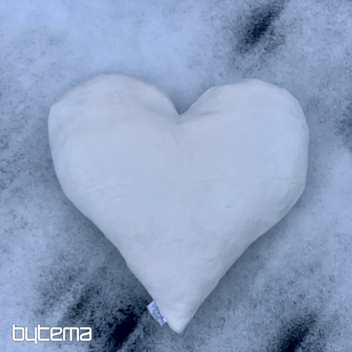 Vankúš SRDCE BIELEJ