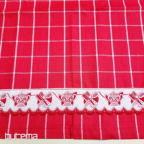 Utierky od BABIČKY ČERVENÉ S KANVIČKOU