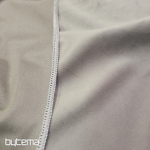 Luxusná jednofarebná dizajnová dekoračná látka GERSTER 77042/0040 BÉŽOVO SIVÁ