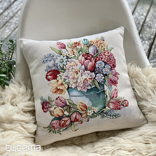 Gobelínový obliečka na vankúš JARNÉ KYTICE