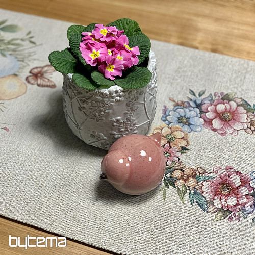 Veľkonočný obrus a šál VAJCIA V TRÁVE