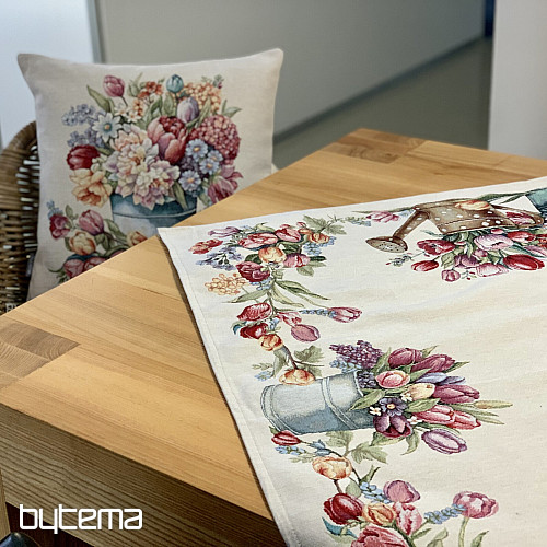 Gobelínový obrus a šál JARNÁ KYTICA