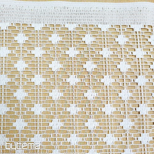 Žakárová záclona ZORA biela