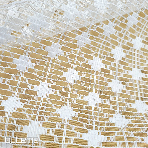 Žakárová záclona ZORA biela