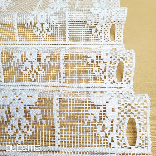 Vitrážová záclona OTYLKA BIELA