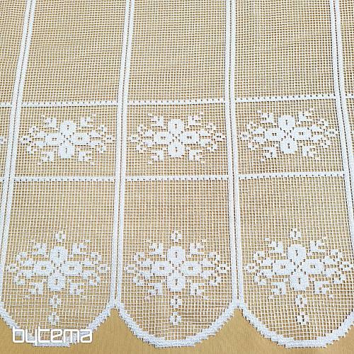 Vitrážová záclona OTYLKA BIELA