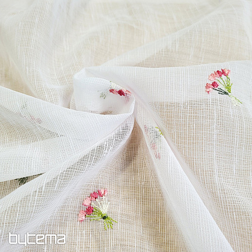 Vitrážová záclona TULIPÁNY MINI