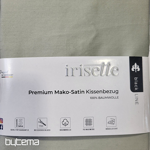 Saténová obliečka na vankúš - šalviová 32