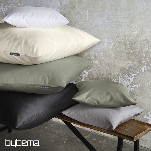 Saténová obliečka na vankúš - šalviová 32