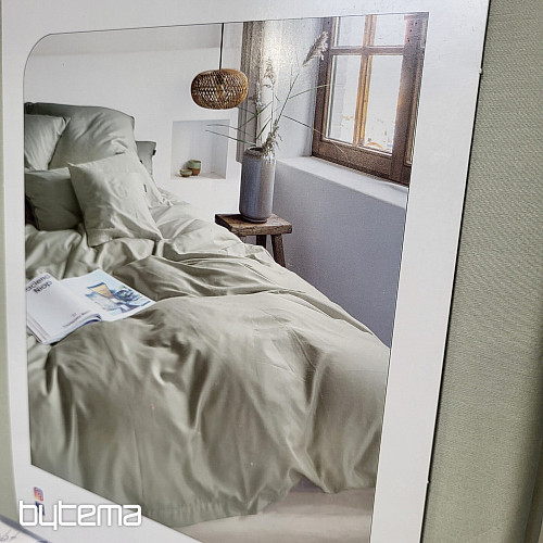 IRISETTE luxusný bavlnený satén PARIS 8000-32 ŠALVIA