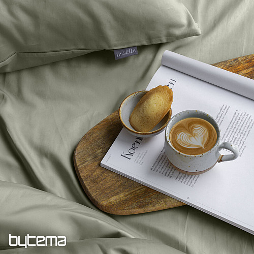 IRISETTE luxusný bavlnený satén PARIS 8000-32 ŠALVIOVÁ