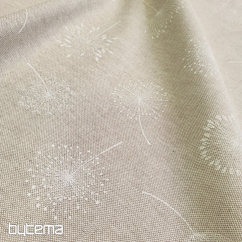 Dekoračná látka ODKVETLÁ PAMPELIŠKA