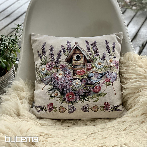 Gobelínový obliečka na vankúš Vtáčia búdka