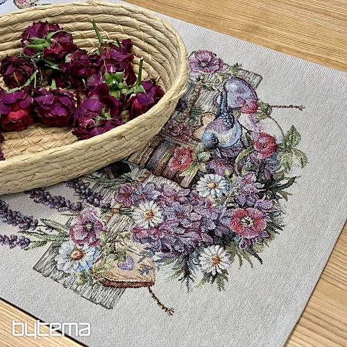 Gobelínový obrus a šál Vtáčia Budka