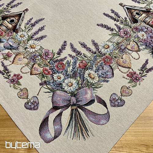 Gobelínový obrus a šál Vtáčia Budka