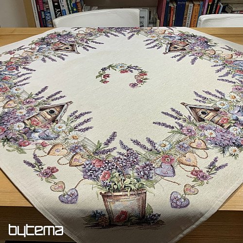 Gobelínový obrus a šál Vtáčia Budka