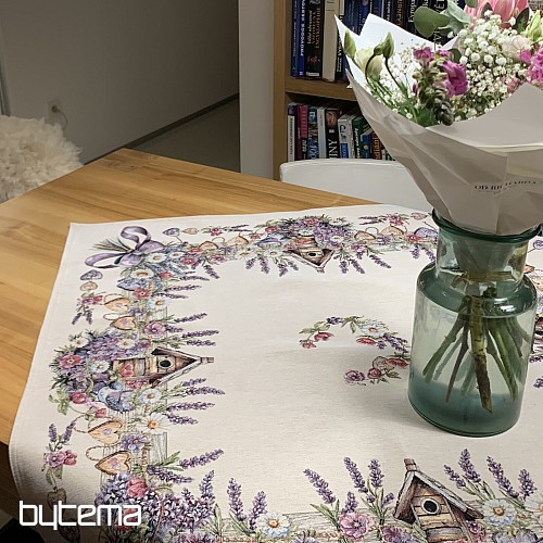 Gobelínový obrus a šál Vtáčia Budka