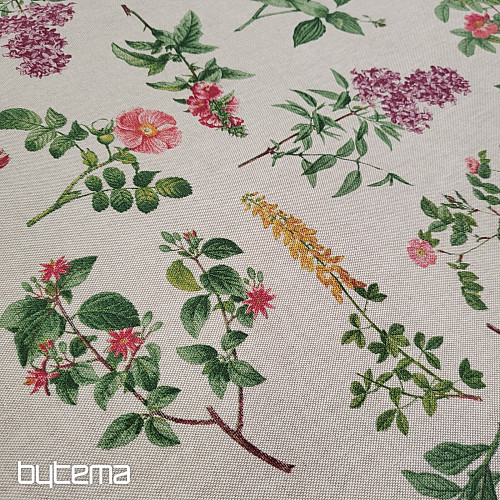 Dekoračná látka KVETY OREGON