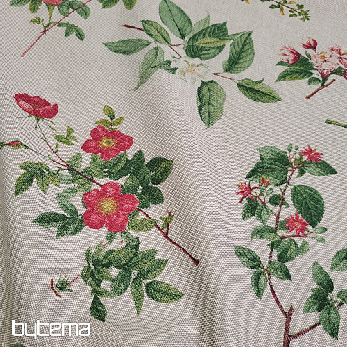 Dekoračná látka KVETY OREGON