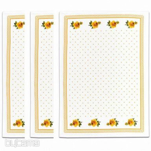 Utěrky od BABIČKY Ružičky oranžové