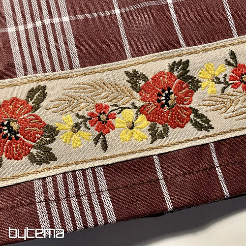 Utierky od BABIČKY HNEDÁ S KVETY