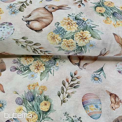 Dekoračná látka ZAJAČIK LONNIE béžový