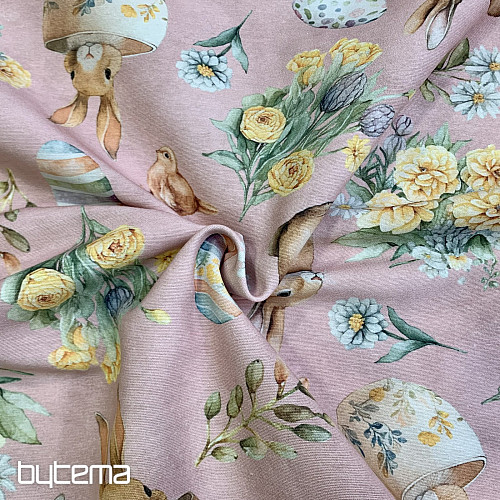 Dekoračná látka ZAJAČIK LONNIE ružový