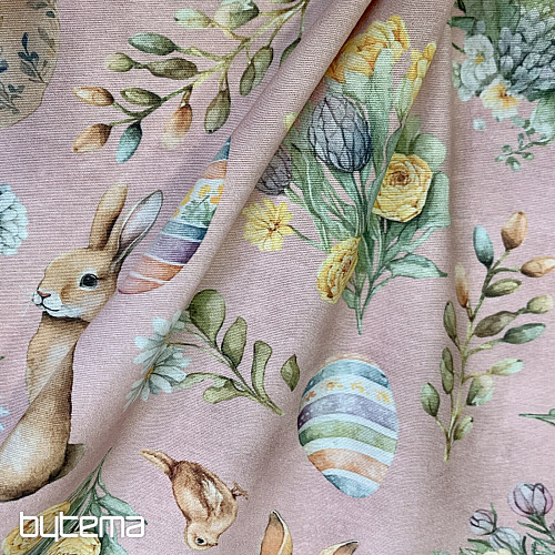 Dekoračná látka ZAJAČIK LONNIE ružový