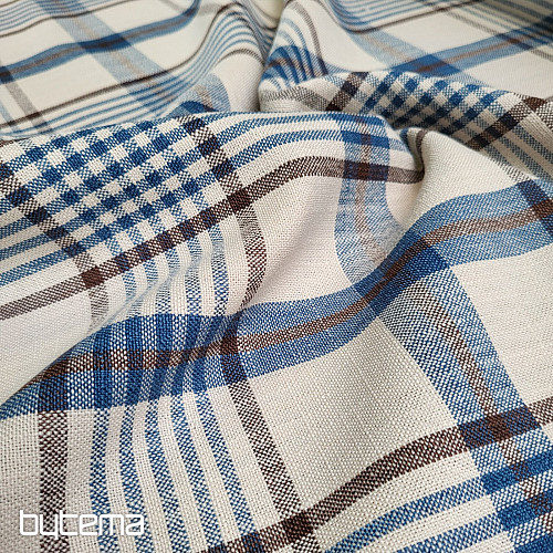 Dekoračná látka ANZOL MODRÝ