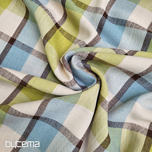 Dekoračná látka ATILA MODRO ZELENÁ