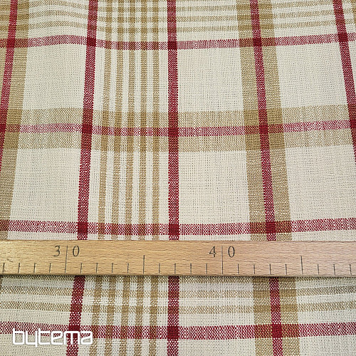 Dekoračná látka ANZOL ČERVENÝ