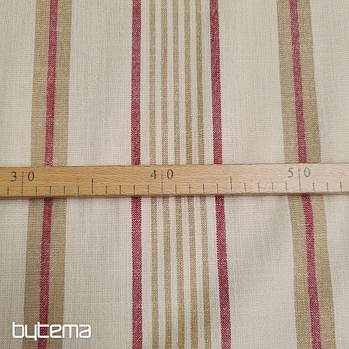 Dekoračná látka TANGO ČERVENÝ