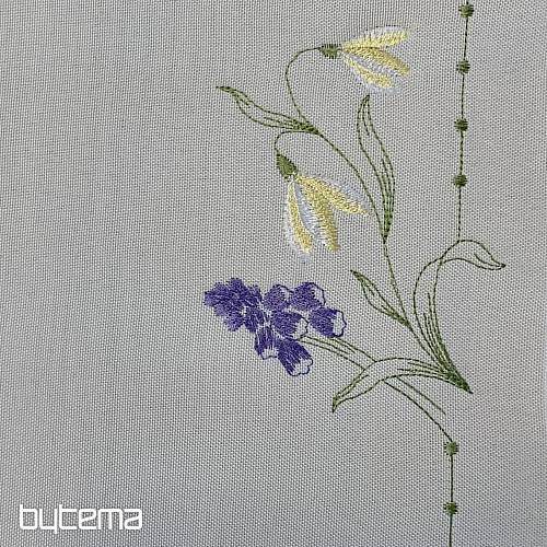 Vyšívaný obrus a šál NARCISY A SNEŽENKY