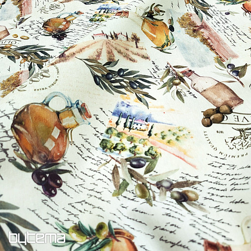 Dekoračná látka OLIVY FARGA