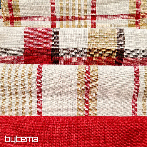 Dekoračná látka VALS ČERVENÁ