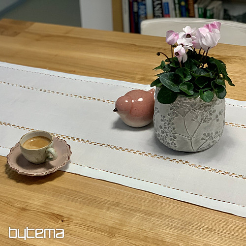 Obrus a šál BIELA AŽURA