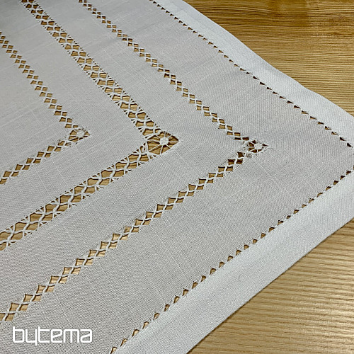 Obrus a šál BIELA AŽURA