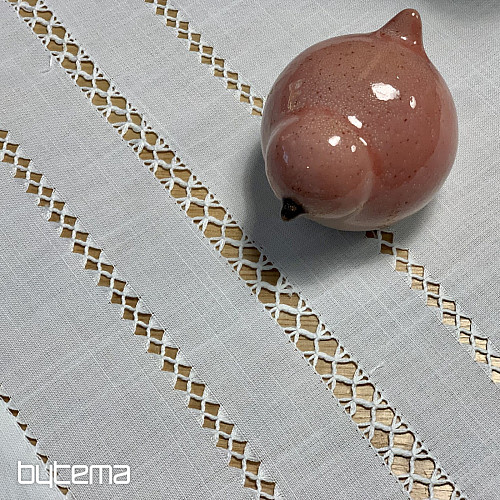 Obrus a šál BIELA AŽURA