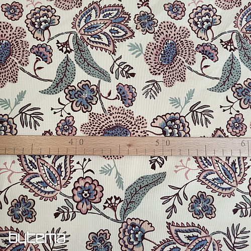 Bavlnená látka KVETY BOHO