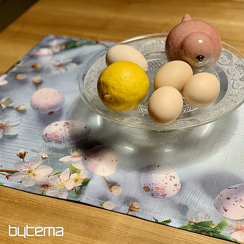 Obrus a šál VEĽKONOCIE s kvetmi