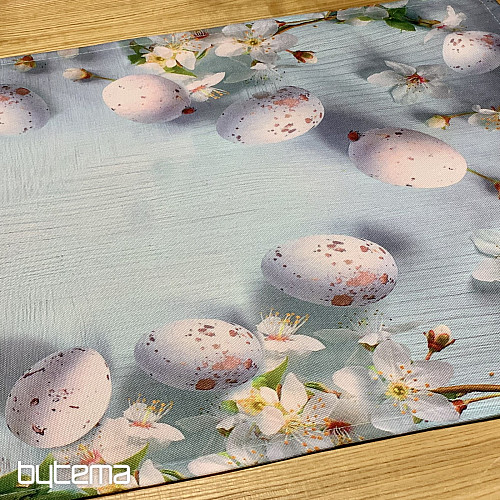 Obrus a šál VEĽKONOCIE s kvetmi