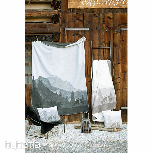 Dekoračný povlak DF JELEN SILVRETTA hnedý