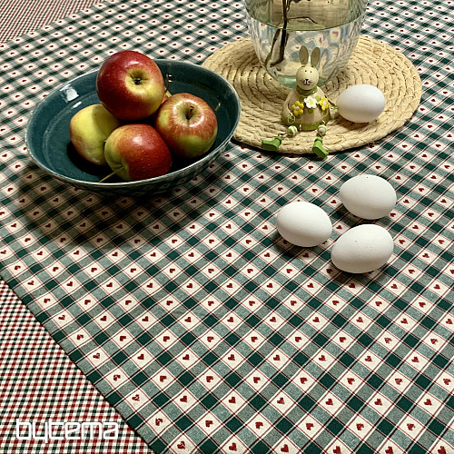 Obrus a šál MAXI CORET zelený