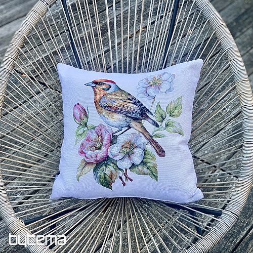 Gobelínový obliečka na vankúš STEHLÍK NA JABLONI