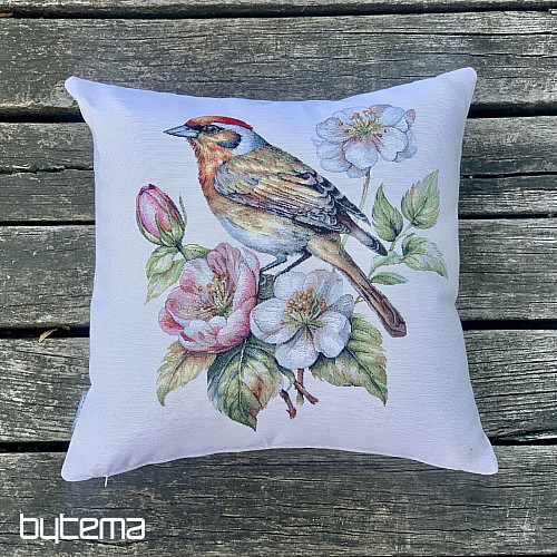 Gobelínový obliečka na vankúš STEHLÍK NA JABLONI