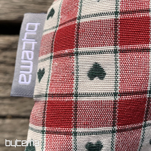 Dekoračná obliečka na vankúš MAXI CORET červená