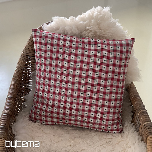 Dekoračná obliečka na vankúš MAXI CORET červená